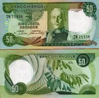 *50 Escudos Angola 1972 P100 AU - Kliknutím na obrázok zatvorte -